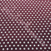 6mm Pea Spot Burgundy with White Spot 100% Cotton Fabric