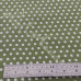 6mm  Pea Spot Green with White Spot 100% Cotton Fabric