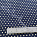 6mm  Pea Spot Navy with Cream Spot 100% Cotton Fabric