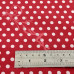 6mm  Pea Spot Red with White Spot 100% Cotton Fabric