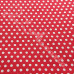 6mm  Pea Spot Red with White Spot 100% Cotton Fabric