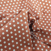 6mm  Pea Spot Tan with White Spot 100% Cotton Fabric