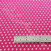 6mm  Pea Spot Cerise with White Spot 100% Cotton Fabric