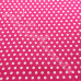 6mm  Pea Spot Cerise with White Spot 100% Cotton Fabric