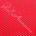 Pin Spot Red with White 100% Cotton Fabric