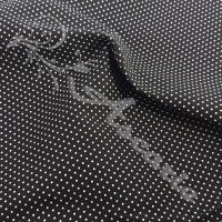 Pin Spot Black with White 100% Cotton Fabric