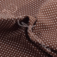 Pin Spot Brown with White 100% Cotton Fabric