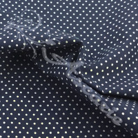 Pin Spot Navy with White 100% Cotton Fabric