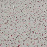 Wine Ditsy Flowers on Cream 100% Cotton 138-1