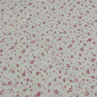 Wine Ditsy Flowers on Cream 100% Cotton 138-1