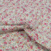 Ditsy Pink Flowers on pastel Green  100% Cotton 158-2