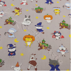 Creepy Cuties Cartoon  100% Cotton Poplin