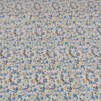 Blue & Yellow Ditzy Flowers 100% Cotton 80-2