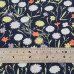 Wild Flowers on Navy  100% Cotton