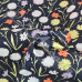 Wild Flowers on Navy  100% Cotton