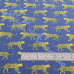 Leopards on Blue PolyCotton