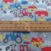 Farmyard on Grey PolyCotton