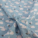 Swans on Blue PolyCotton