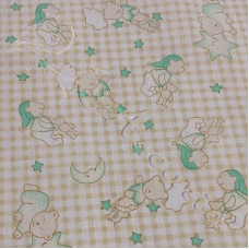 Time for Bed Ted PolyCotton