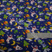 Space Ships & Astronauts on Navy PolyCotton