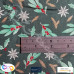 John Louden Christmas Metallic Mistletoe Design 100% Cotton Green