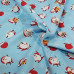 Happy Santa on Blue 100% Cotton from Rose & Hubble