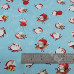 Happy Santa on Blue 100% Cotton from Rose & Hubble