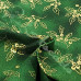 Christmas Sparkling Gold Holly on Green 100% Cotton from John Louden