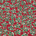 Small Christmas Holly on Red 100% Cotton from John Louden