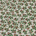 Small Christmas Holly on White 100% Cotton from John Louden