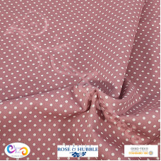 3mm Pink Polka Dot Spot 100% Cotton poplin