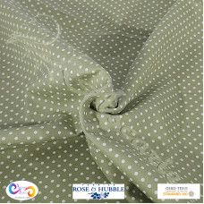 3mm Green Polka Dot Spot 100% Cotton poplin