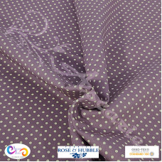 3mm Plum Polka Dot Spot 100% Cotton poplin