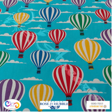 Hot Air Balloons from Rose & Hubble 100% Cotton Poplin
