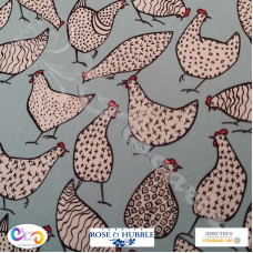 Rose & Hubble Spotted Hens Duckegg Blue 100% Cotton