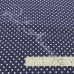 4mm Spot Navy Coloured Polycotton