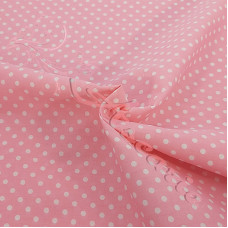 4mm Spot Pink Coloured Polycotton