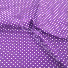 4mm Spot purple Coloured Polycotton