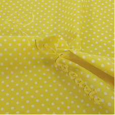 4mm Spot Yellow Coloured Polycotton