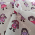 Rag Dolls  on Cream Polycotton