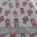 Rag Dolls  on Cream Polycotton