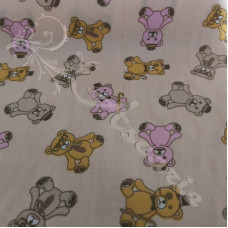 Teddys on Cream Polycotton