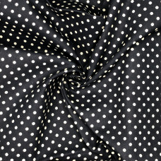 Navy Pea Spot 100% Digital Cotton Print