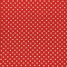 Red Pea Spot 100% Digital  Cotton Print