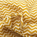 Mustard & White Chevron Fabric 100% Cotton