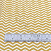 Mustard & White Chevron Fabric 100% Cotton