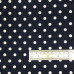 Navy Pea Spot 100% Digital Cotton Print