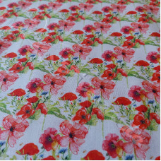 Country Poppies 100% Digital Cotton