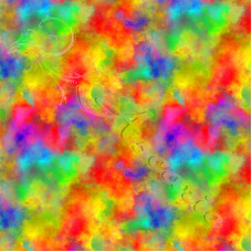 40cm Painted Clouds 100% Digital Cotton