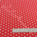 White Stars on Red 100% Digital Cotton